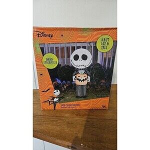 Nightmare Before Christmas Jack  Airblown Halloween Inflatable 3.5 Ft LED Lights